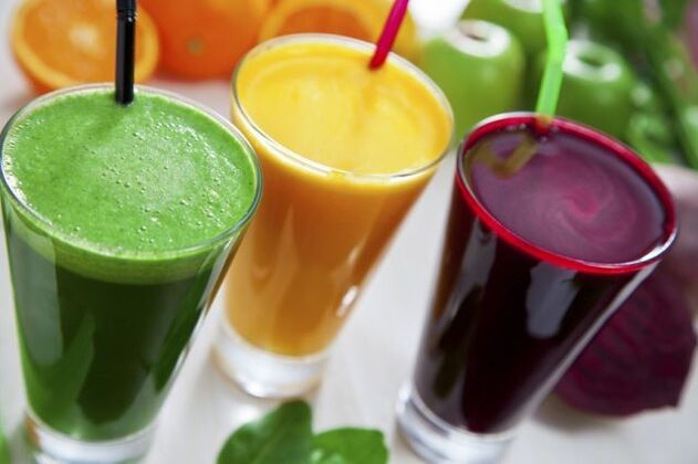 Succhi di frutta e verdura appena spremuti per migliorare la circolazione sanguigna